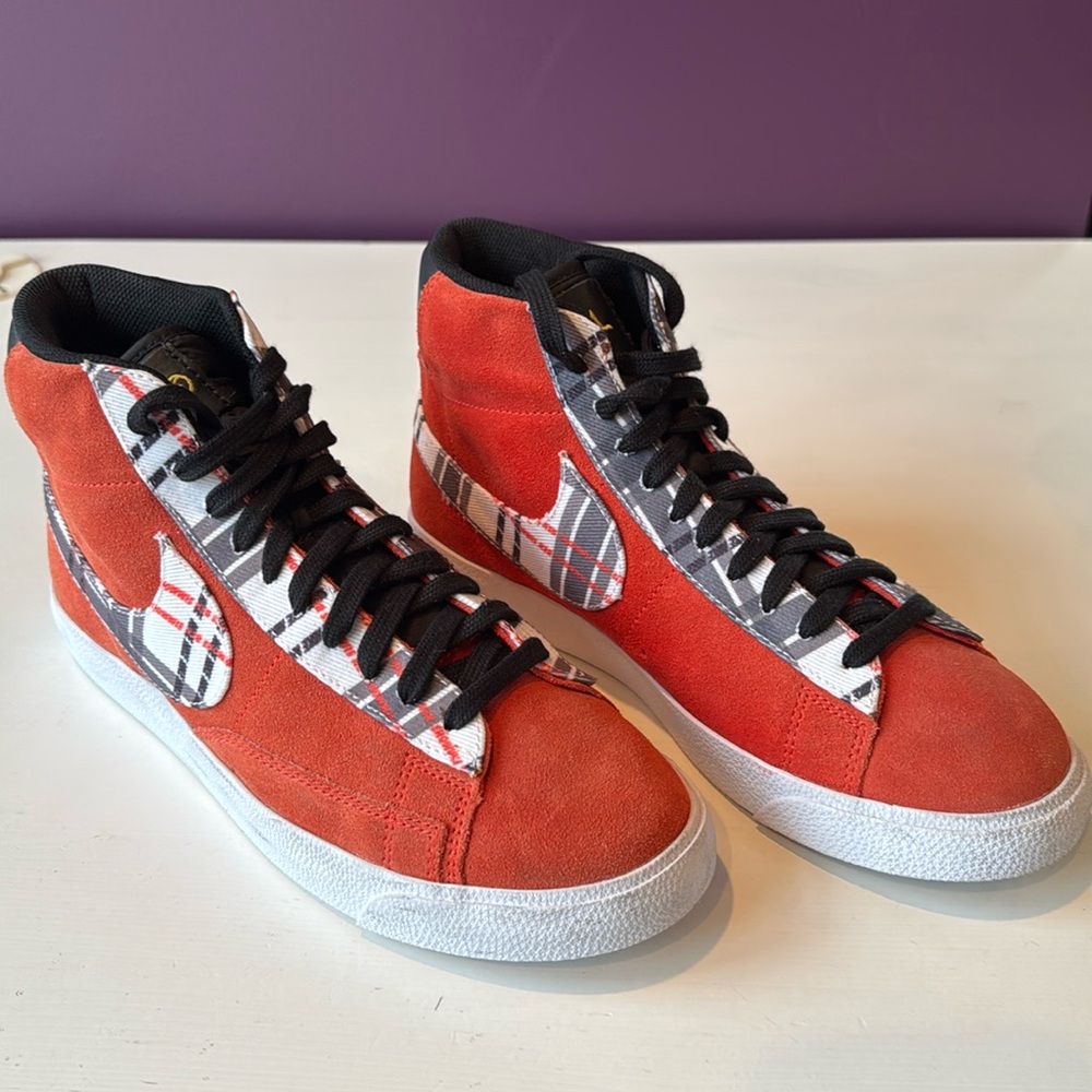 Nike Blazer Mid Premium X Ben Simmons Red Black White Plaid